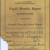 Pupil&#039;s Monthly Report<br /><br />
Lower Carey&#039;s Run School